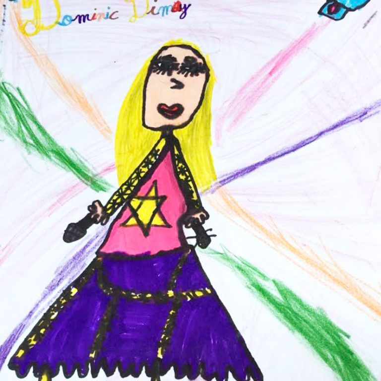 Un joli portrait de moi dessiné par une petite fille de Tunis